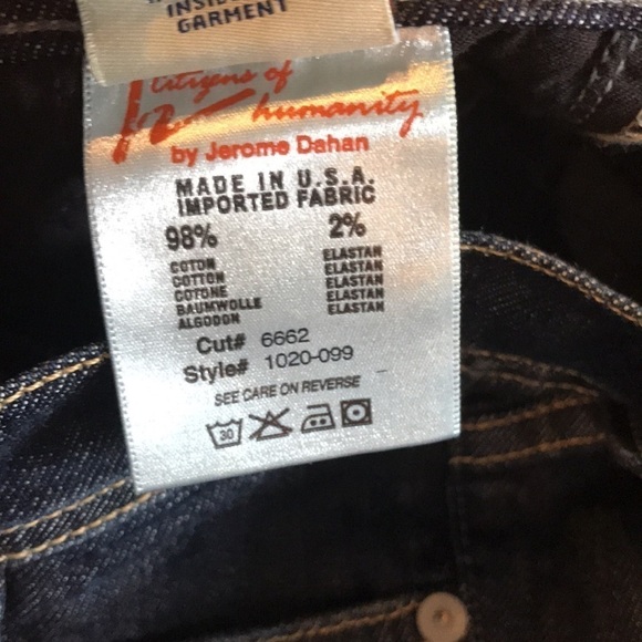 CITIZENS OF HUMANITY Elson High Rise Straight Leg Size 24 - Picture 7 of 8